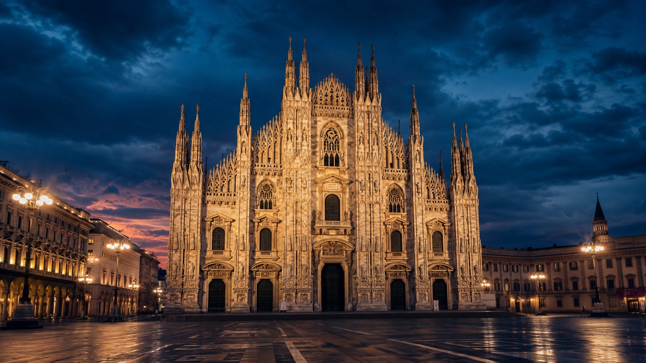 Milan (center)